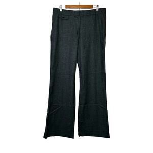 H&M Modern Classic Wool Wide Leg Gray Dress Trouser Pants Size 14 – Career Style